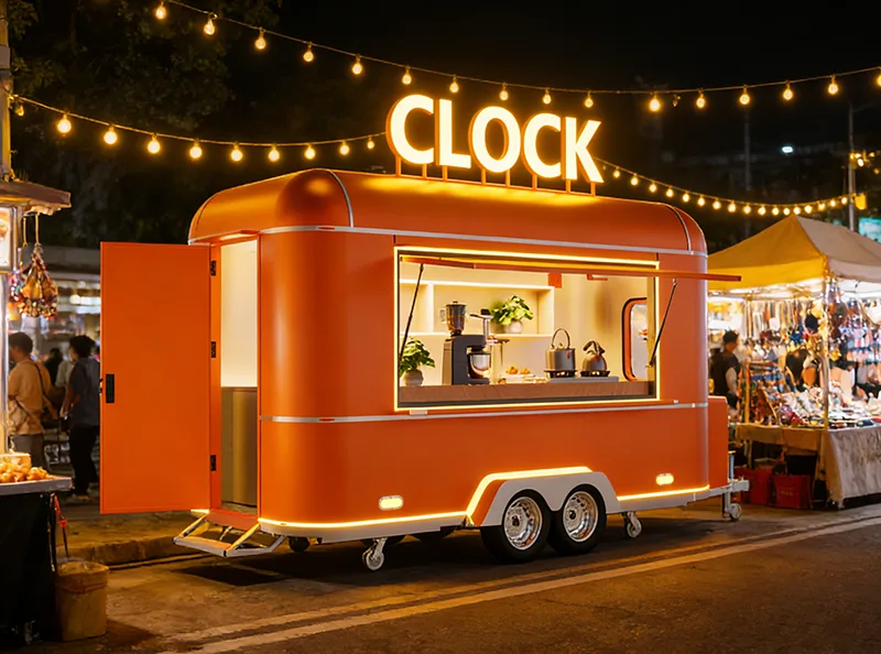 Wprowadzenie do przyczepy gastronomicznej.